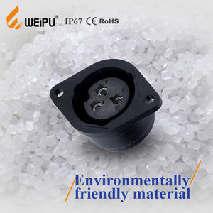 Connecteurs de câble circulaires à <span class=keywords><strong>3</strong></span> <span class=keywords><strong>pôles</strong></span> mâle-femelle en nylon imperméable PA66, connecteurs circulaires à souder - Product Image 6