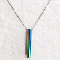 Nouveau Collier Tendance en Acier Titane, Chaîne à Maillons, Anti-Stress, Respiration Consciente, Unisexe, Idéal Cadeau