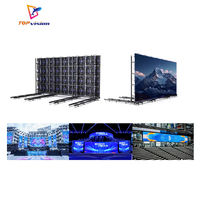 Écran LED de location couleur P3.91 étanche IP65, haute fréquence de rafraîchissement 500*1000 pour scène, toile de fond, exposition, événements de mariage