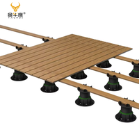 JNZ Support de terrasse bon marché Accessoires de sol Support de pavé de toit d'immeuble de bureaux Socles en plastique réglables en hauteur pour carreaux