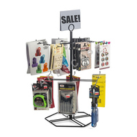 Support de présentoir rotatif pour porte-clés personnalisé pour les magasins de détail, présentoirs sur pied, présentoirs suspendus en métal