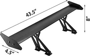 Alerón Trasero Universal de Aleación de Aluminio para Automóviles, Soporte de Cola de Aleación de Aluminio Negro 121 - Product Image 2