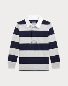 Populaire Gestreepte Jersey Katoenen Shirts Lange Mouwen Custom Rugby Poloshirt - Product Image 5