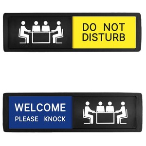 Meeting Room Door Sign Do Not Disturb <b>Sliding</b> Sign 17.8x5cm Water Resistant Office Privacy Indicator - Product Image 5
