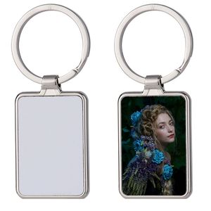 Llavero de Metal Rectangular en Forma de Corazón para Sublimación, Personalizable con Foto Impresa - Product Image 5