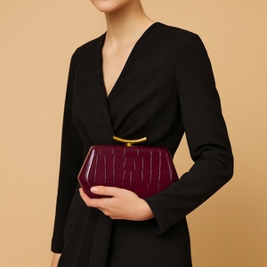 Sac à main en cuir vegan pour femme, pochette à chaîne, sac à bandoulière, sac à main décontracté pour femme, sac à main de soirée, motif crocodile, sac à bandoulière, pochette - Product Image 4