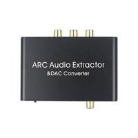 Convertisseur audio TUTI ARC Audio Return&DAC, convertisseur audio fibre optique SPDIF coaxial, port casque 3,5 mm, extracteur audio ARC