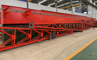 Nouvelle grue portique électrique de 20 tonnes à structure treillis, avec moteur, roulement et engrenage, haute efficacité, commande au sol/à distance, résistante au vent et stable
