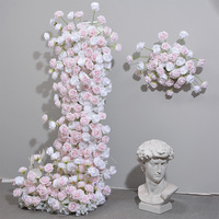 Y-HOA037 gros corne fleur arc pour mariage bébé naissance corne arc fleur mariage arrangement soie fleur arc décoration toile de fond