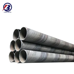 Large Diameter Q235B Size Maximum 2420*22mm Spiral Welded Carbon Steel Pipe Welded tube For Water Well Casing Pipe