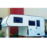Ecocampor Manley Camionnette double cabine chinoise avec camping-car combiné en fibre de verre, camionnette de taille moyenne, véhicule tout-terrain, camping-car, caravane 4x4