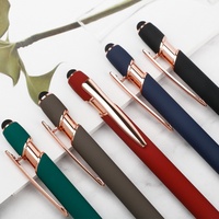 Roségouden Maggi Pen Spot Aluminium Staaf Balpen Groothandel Pers Metalen Middelgrote Oliepen Mat Grensoverschrijdend 1.0Mm Schrijflogo