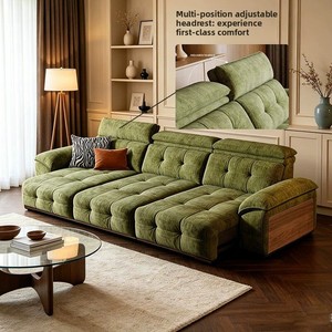 Canapé-lit multifonctionnel en tissu chenille et bois, style vintage <span class=keywords><strong>Paul</strong></span> Henry, une place, pour salon - Product Image 4