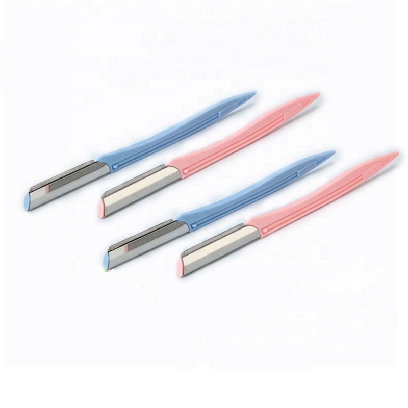 LIZY, 4 шт. в комплекте, мини-триммер для бровей, нож для бровей, средство для удаления волос на лице, Женский депилятор, косметический инструмент для женского макияжа
