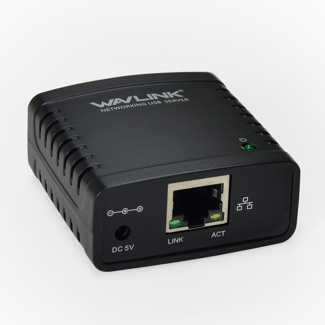 Cheap Price Wired Printer Server 10/100Mbps Ethernet to USB 2.0 RJ45 Network Port Wavlink NU72P11