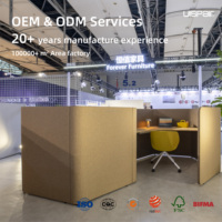Cloison de bureau insonorisée en tissu, panneau acoustique, cadre mural, mobilier de bureau, cloison de séparation pour usine et bureau