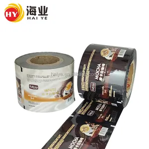 Printed Laminated Food Packaging Plastic Roll Film/Flexible Wrapping Film Roll Coffee Cafe Sachets Aluminium Foil Packaging Film
