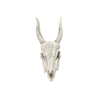 Accessoires d'animaux effrayants pour Halloween, squelette de mouton, décoration pour la fête des fantômes, accessoires pour maison hantée