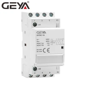 GEYA 3NO1NC 16A de automatización de casa inteligente para AC Contactor Din Contactor Modular