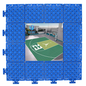 Nhựa bóng rổ và pickleball tòa tầng chống trượt thân thiện với môi lồng vào nhau ngoài trời gạch 10 + năm sử dụng thời tiết - Product Image 1