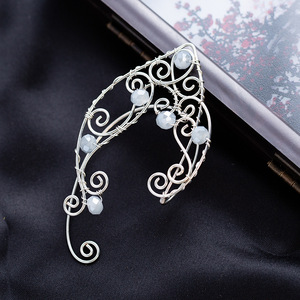 Pendientes <span class=keywords><strong>de</strong></span> moda Retro <span class=keywords><strong>de</strong></span> lujo para mujer, puños <span class=keywords><strong>de</strong></span> oreja <span class=keywords><strong>de</strong></span> elfo <span class=keywords><strong>de</strong></span> hadas, alas <span class=keywords><strong>de</strong></span> Ángel <span class=keywords><strong>de</strong></span> perlas, cuentas <span class=keywords><strong>de</strong></span> cristal, Clip no perforado, fiestas <span class=keywords><strong>de</strong></span> bodas - Product Image 4