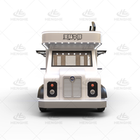 Furgoneta de Comida Comercial Cafetería Móvil Carrito de Comida Personalizado Sobre Ruedas Pequeño Remolque de Comida con Cocina Totalmente Equipada