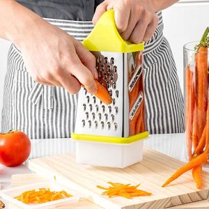 Outils de cuisine en gros personnalisés, boîte en acier inoxydable à 4 côtés, coupe-légumes multifonctionnel, mini râpe à fromage - Product Image 4