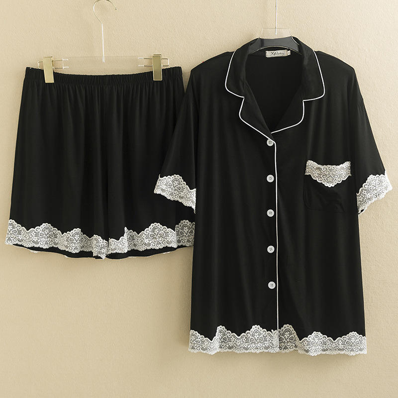 Short sleeve shorts black