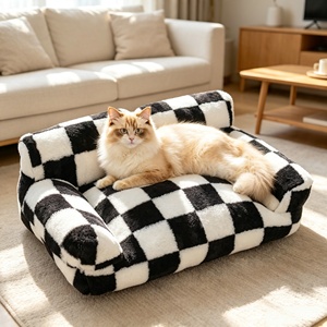Pet <b>Sofa</b> <b>Bed</b> with PP Cotton Milk Fluff Filling Washable Removable Cover for Dogs Cats Small Animals Luxury - Product Image 4