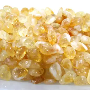 Wholesale Natural Crystal Healing Stones High Quality Citrine Tumble Stones