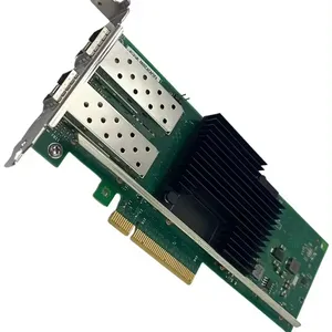 PCI-E X8 עבור אינטל X10 שבב 10G כרטיס רשת סיבים אופטיים מרובע SFP+כרטיס רשת אופטי כפול X710-DA2 כרטיס רשת wifi 7