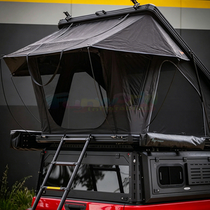 Aluminum Side Open Luxury Hard Shell Rooftop Tent Aluminum Shoe Bag Hard Shell Roof Top Tent With Ladder Opening <b>Car</b> Roof Tent - Product Image 3