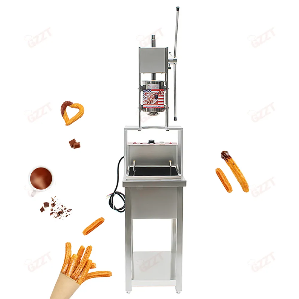 Machine de fabrication de churros espagnols avec friteuse électrique 25L Machine de fabrication de friteuse semi-automatique