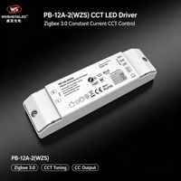 Driver LED à courant constant CCT Zigbee 10-42VDC 2CH*(150-450mA) 12W PB-12A-2(WZS)