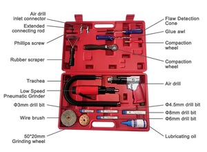 Werkseitig meist verkauftes 1-Satz-OEM-18-PCS-Werkzeugset für die Reparatur von Luftreifen mit robusten Handwerkzeugen und Schleif maschinen - Product Image 6