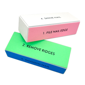 OEM ODM Sandpaper Strip Soft Square 4 Side Mini Manicure Rub Finger Salon Polish Sponge File Buffer Art Block <strong>Nail</strong> <strong>Tools</strong> Sanding - Product Image 1