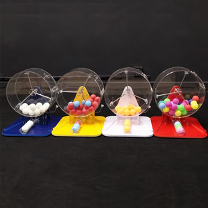 Nouveau jeu de <span class=keywords><strong>bingo</strong></span> manuel en acrylique transparent avec 40 boules multicolores, machine à <span class=keywords><strong>bingo</strong></span> - Product Image 4