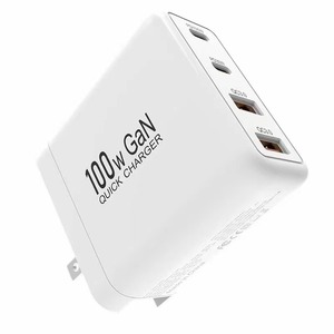 อะแดปเตอร์ชาร์จ GaN USB-C 100W 4 พอร์ต PD QC3.0 ชาร์จเร็ว สำหรับแล็ปท็อป โทรศัพท์ แท็บเล็ต หัวปลั๊ก EU US UK - Product Image 1