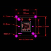 Carte mère de développement pour caméra USB 2MP 1080P 30fps, carte de circuit imprimé 28*28MM pour accessoires de caméra de sécurité en gros