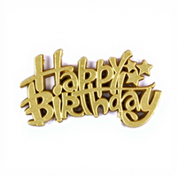 Ensemble de ballons en feuille PVC avec lettres Joyeux Anniversaire, version américaine, pour l'exportation transfrontalière