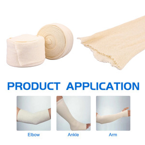 Venda tubular de algodón de alta elasticidad para uso médico, varios tamaños, para retención de apósitos y soporte en lesiones de tejidos blandos - Product Image 5