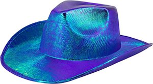 Chapeau <span class=keywords><strong>de</strong></span> Cowboy rose Fluorescent pour fête <span class=keywords><strong>de</strong></span> <span class=keywords><strong>carnaval</strong></span>, chapeau Laser Composite, Style occidental, couleur magique - Product Image 4