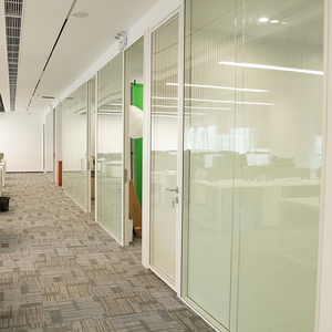 Chất lượng tốt nhất xách tay thủy tinh và nhôm văn phòng phân vùng Acoustic văn phòng kính phân vùng bức tường - Product Image 4