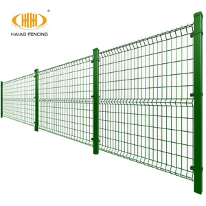 Экологически чистые конструкции забора с ПВХ покрытием 3D изогнутая сварная проволочная сетка забор для продажи