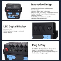 Boîte de batterie Licitti ABS LiFePO4 12v, étanche pour l'extérieur, camping-car, camping, boîtier de batterie lithium-ion, charge WIFI