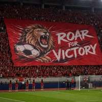 Drapeau Tifo Écologique, Impression Grand Format Personnalisée, Bannière Géante pour Stades, Événements Sportifs, Affichage Extérieur pour Fans