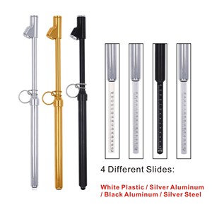 Bán buôn 10-150 <span class=keywords><strong>PSI</strong></span> xe tải chính xác cao Đồng hồ đo áp suất lốp nhựa trượt bạc vàng đen gốc - Product Image 4