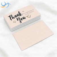 Carte de visite personnalisée écologique rose en carton couché pour soutenir les petites entreprises, impression numérique gaufrée de qualité supérieure