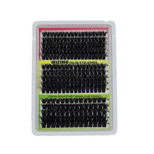 <span class=keywords><strong>Pestañas</strong></span> postizas de fibra sintética DIY15 de 100D, 120D, 160D, segmentadas, hechas a mano, de 10-18mm, <span class=keywords><strong>para</strong></span> un look desordenado. - Product Image 5