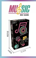 Nouveau produit transfrontalier : Jeu de cartes en carton amusant pour toute la famille, avec le jeu de la carte surprise et le jeu de capture du micro pour les chanteurs désastreux